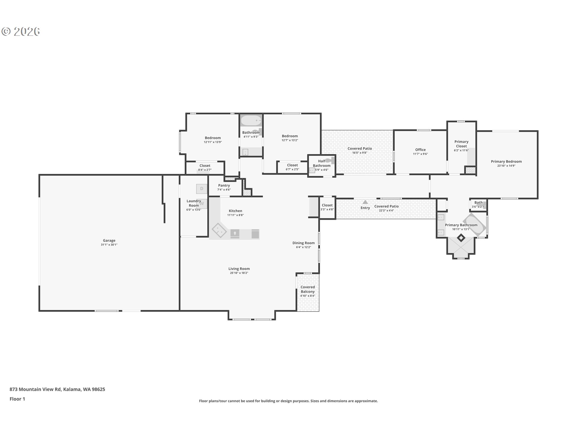 873 Mountain View Road Kalama, WA 98625 - Photo 45 of 45 a picture of floor plan