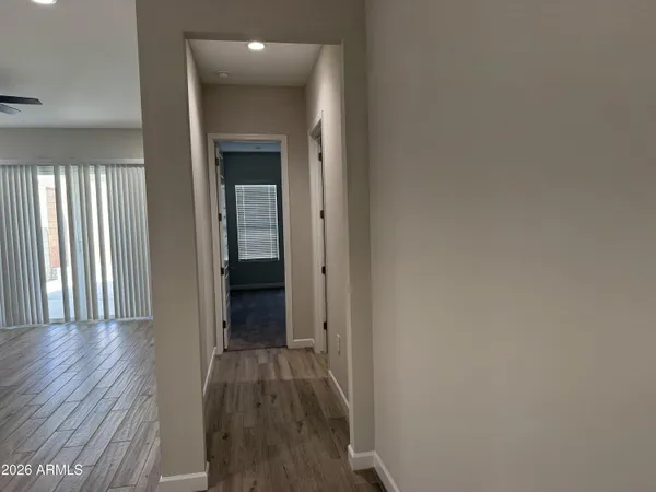 a bathroom with a double vanity sink and mirror