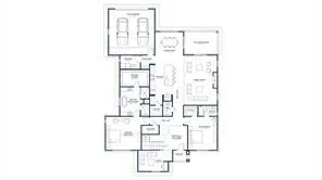 a picture of a room with a door