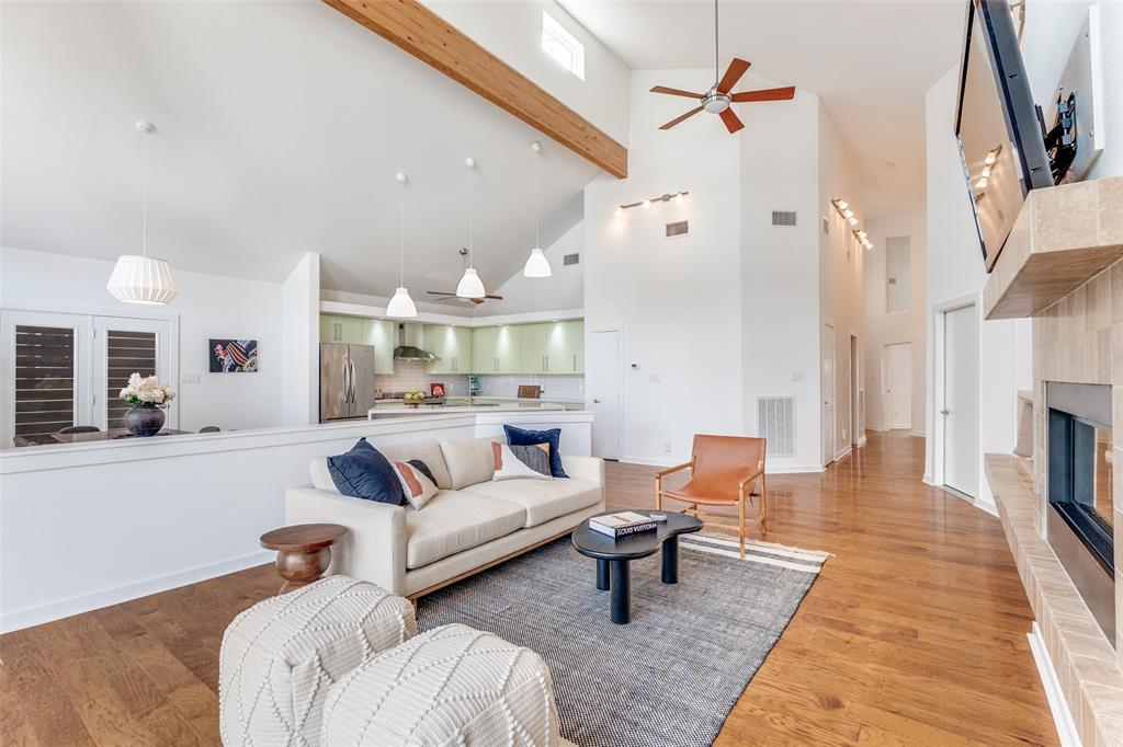 8702 San Fernando Way Dallas, TX 75218 - Photo 6 of 30 Tall Ceiling and Exposed Wood Beam