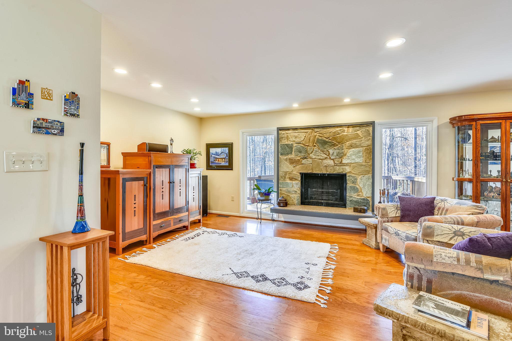 2420 Silver Fox Lane Reston, VA 20191 - Photo 25 of 79 stone front fireplace w/ floating raised hearth