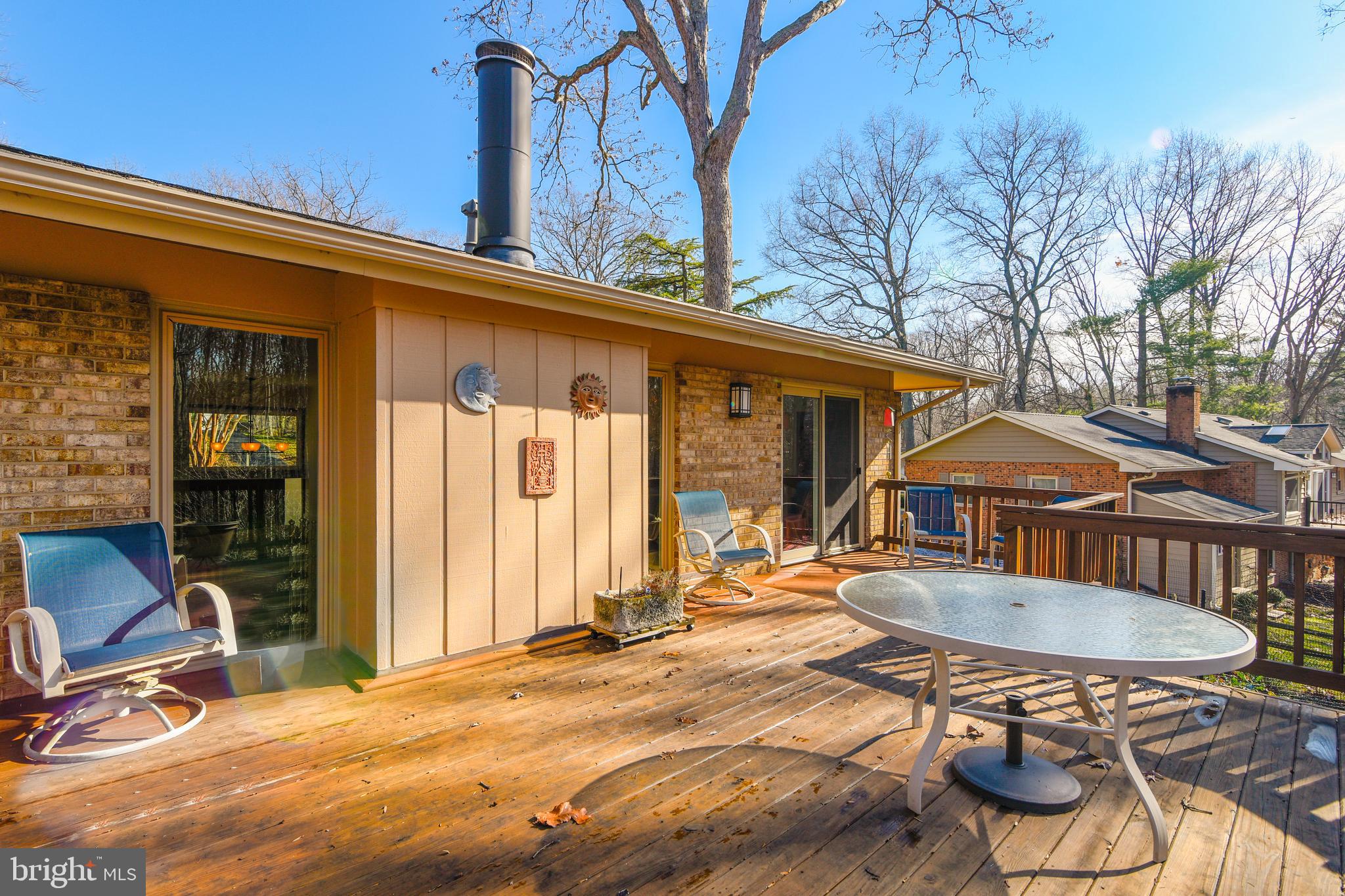 2420 Silver Fox Lane Reston, VA 20191 - Photo 41 of 79 Center section of deck, looking into LR