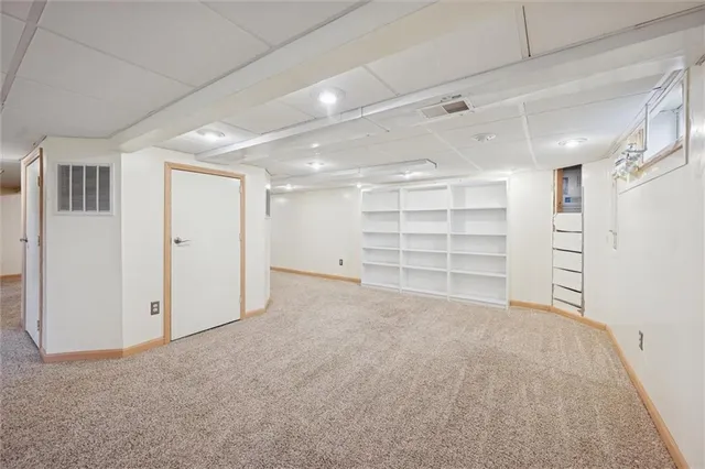 a view of an empty room