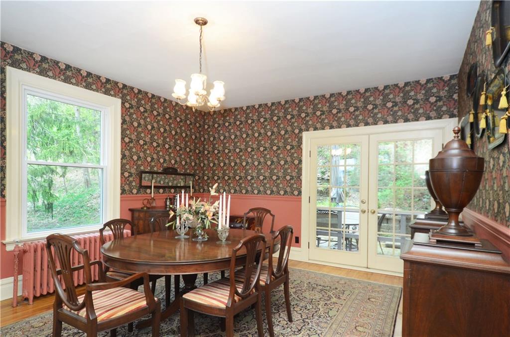 520 Sycamore Road Sewickley, PA 15143 - Photo 8 of 24 Dining room with French doors to patio area in back of the home.