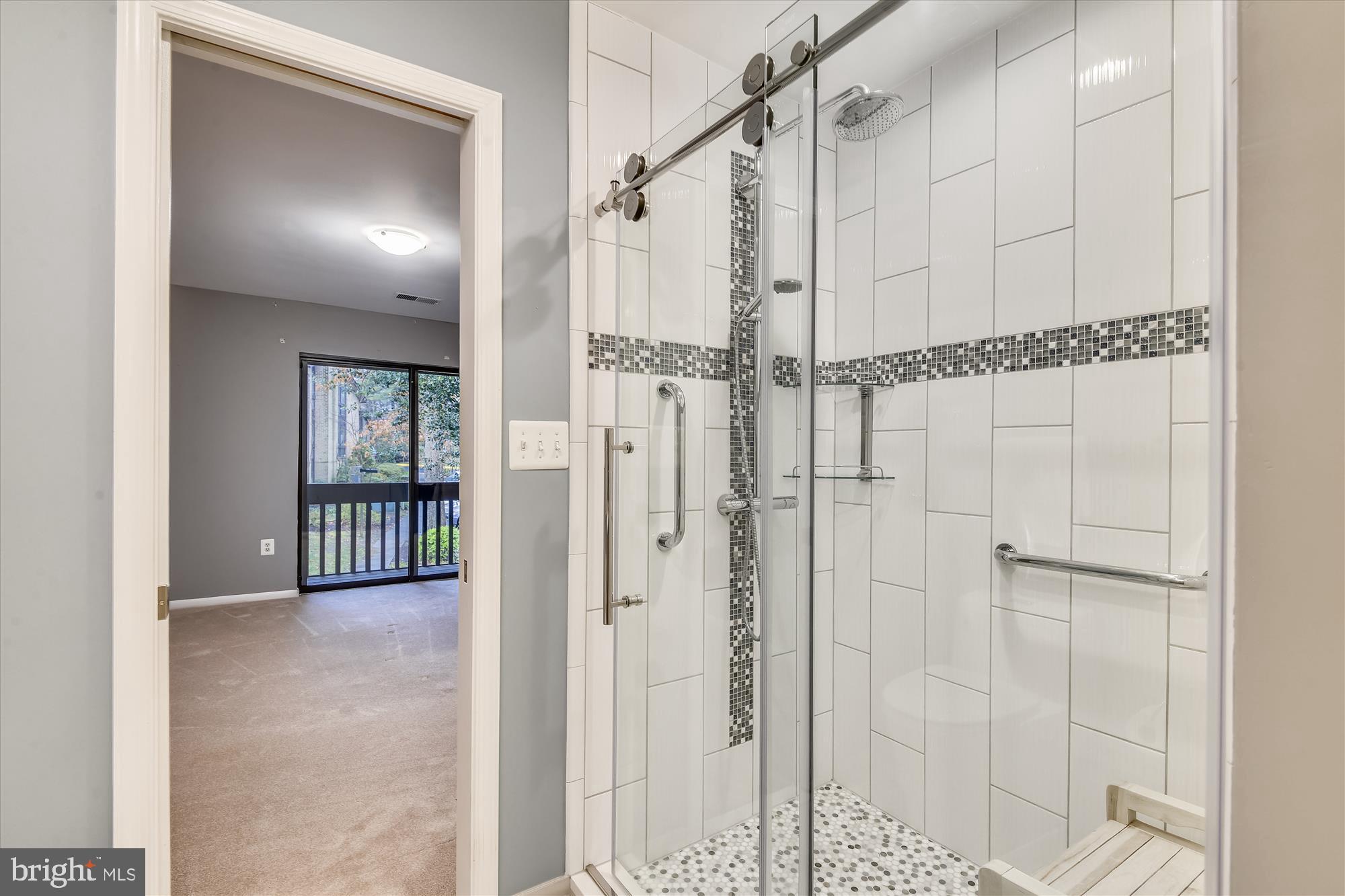 11328 Dockside Circle Reston, VA 20191 - Photo 24 of 44 Custom shower (pocket door to BR #2)