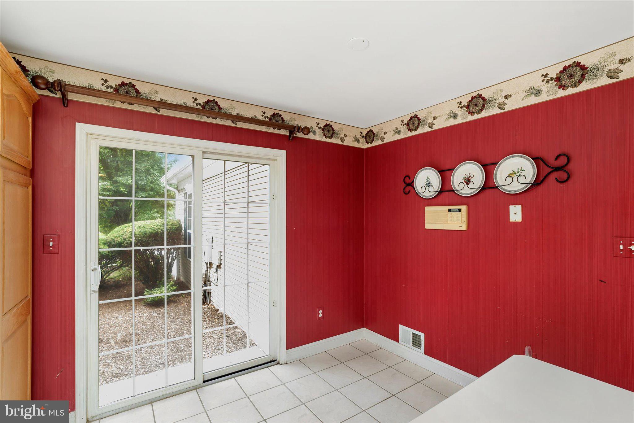 132 Coburn Road Pennington, NJ 08534 - Photo 26 of 50 Charming red-walled kitchen nook.