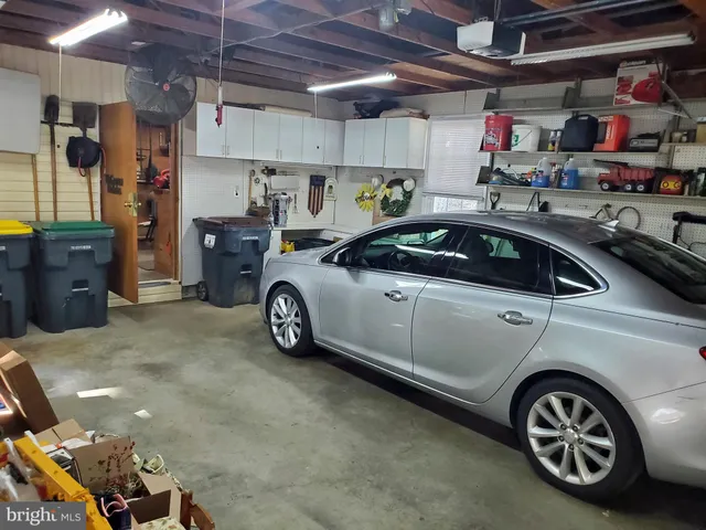 a view of a car garage