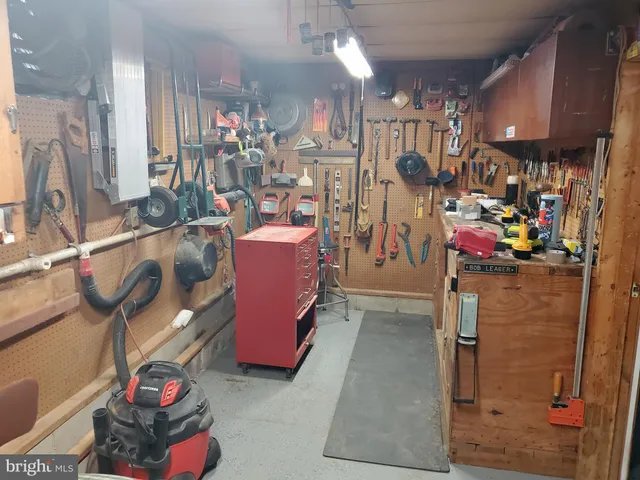 a view of storage and utility room