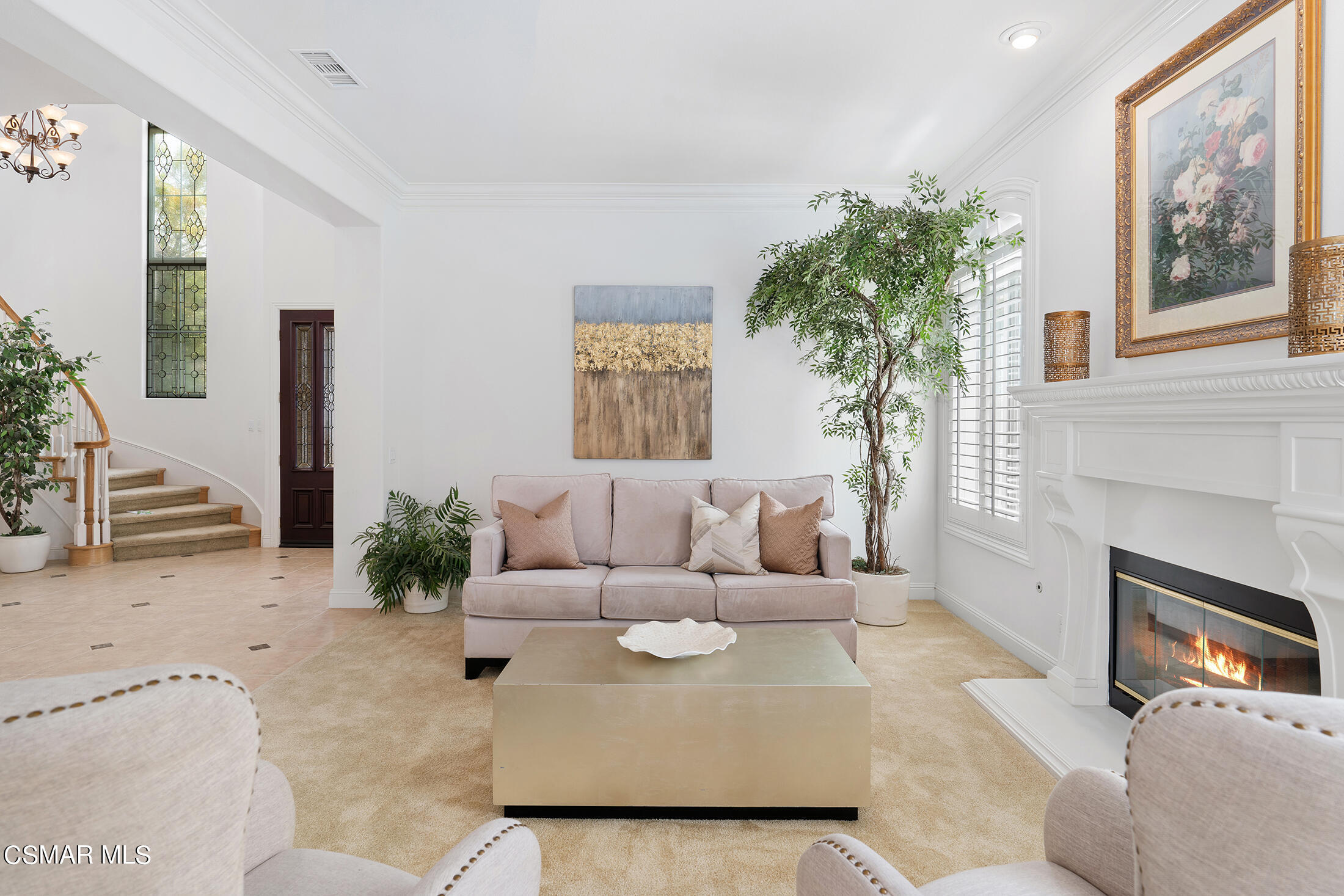 11225 Watson Drive Moorpark, CA 93021 - Photo 20 of 89 a living room with furniture and a fireplace