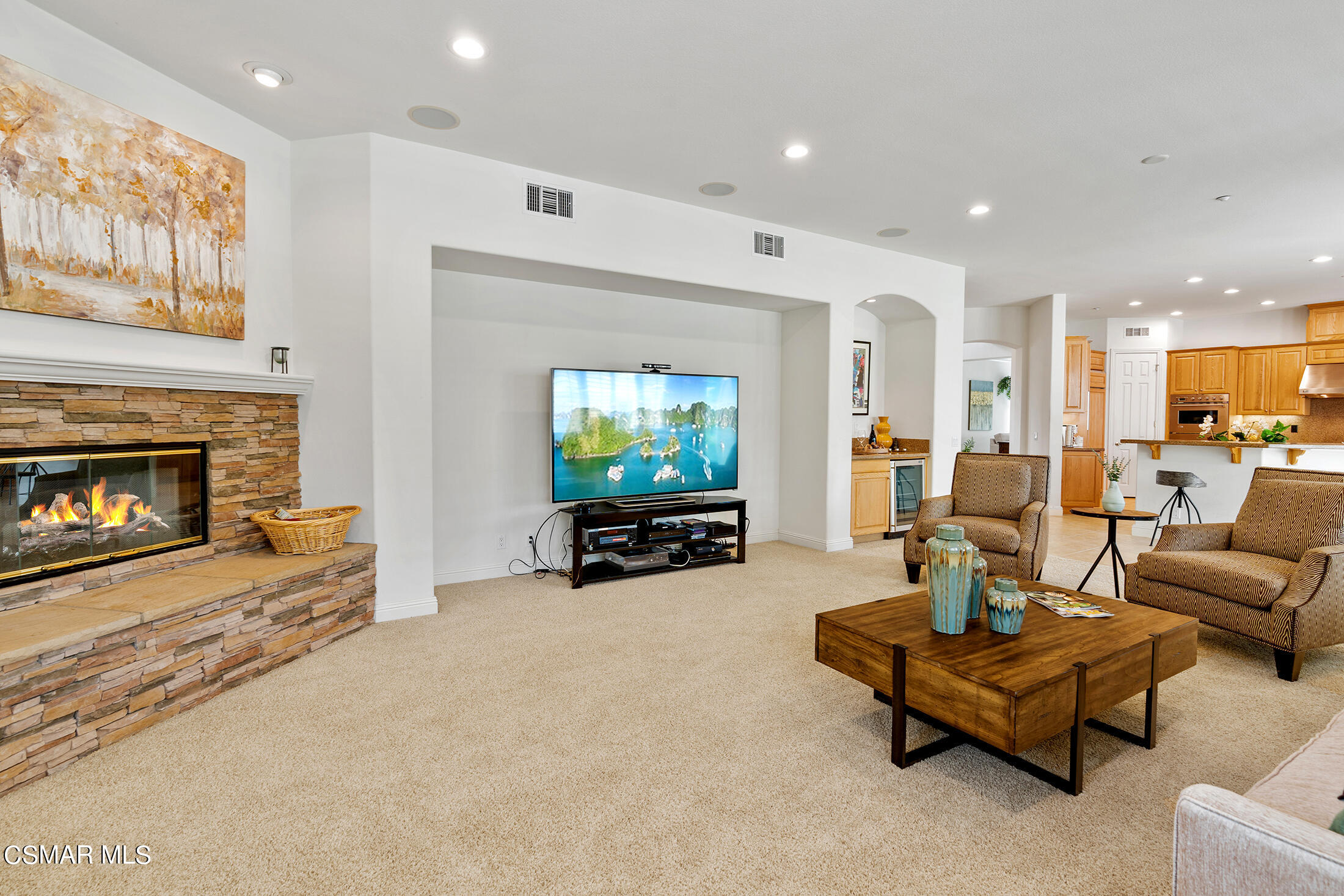 11225 Watson Drive Moorpark, CA 93021 - Photo 32 of 89 a living room with furniture and a flat screen tv