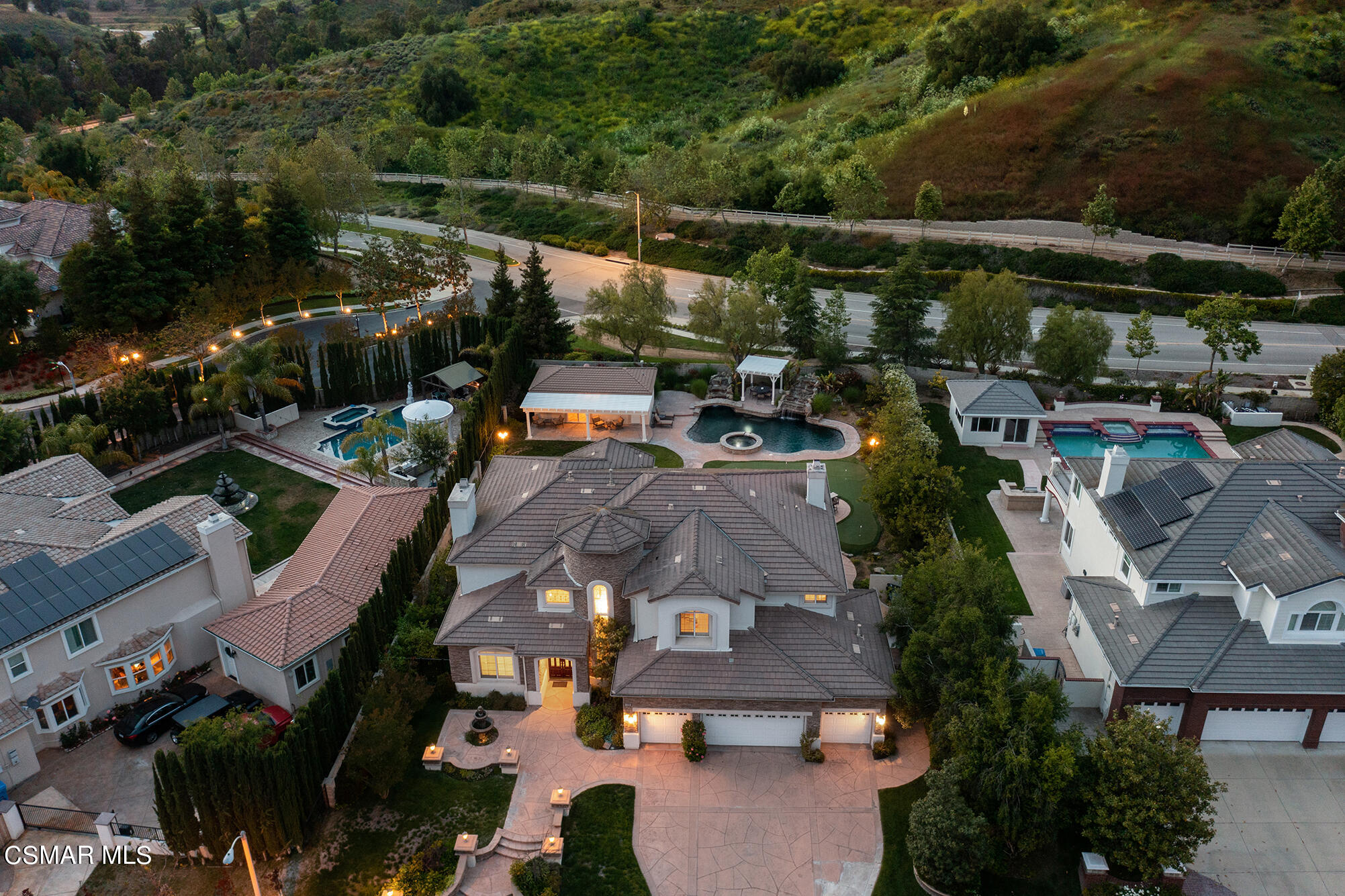 11225 Watson Drive Moorpark, CA 93021 - Photo 84 of 89 an aerial view of a house with a garden view