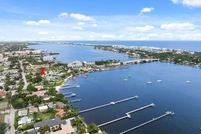 an aerial view of a city