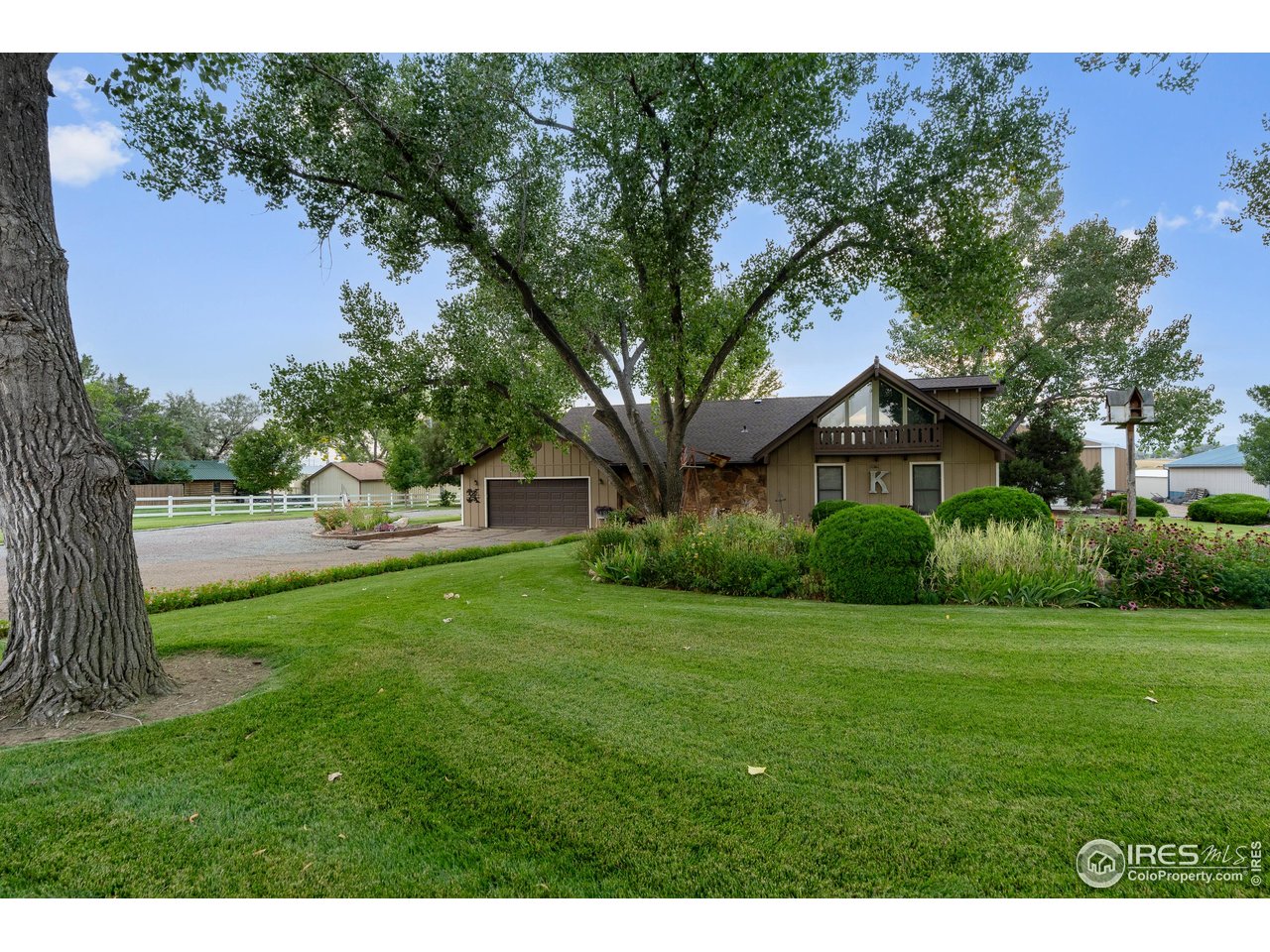 Beautifully landscaped front yard