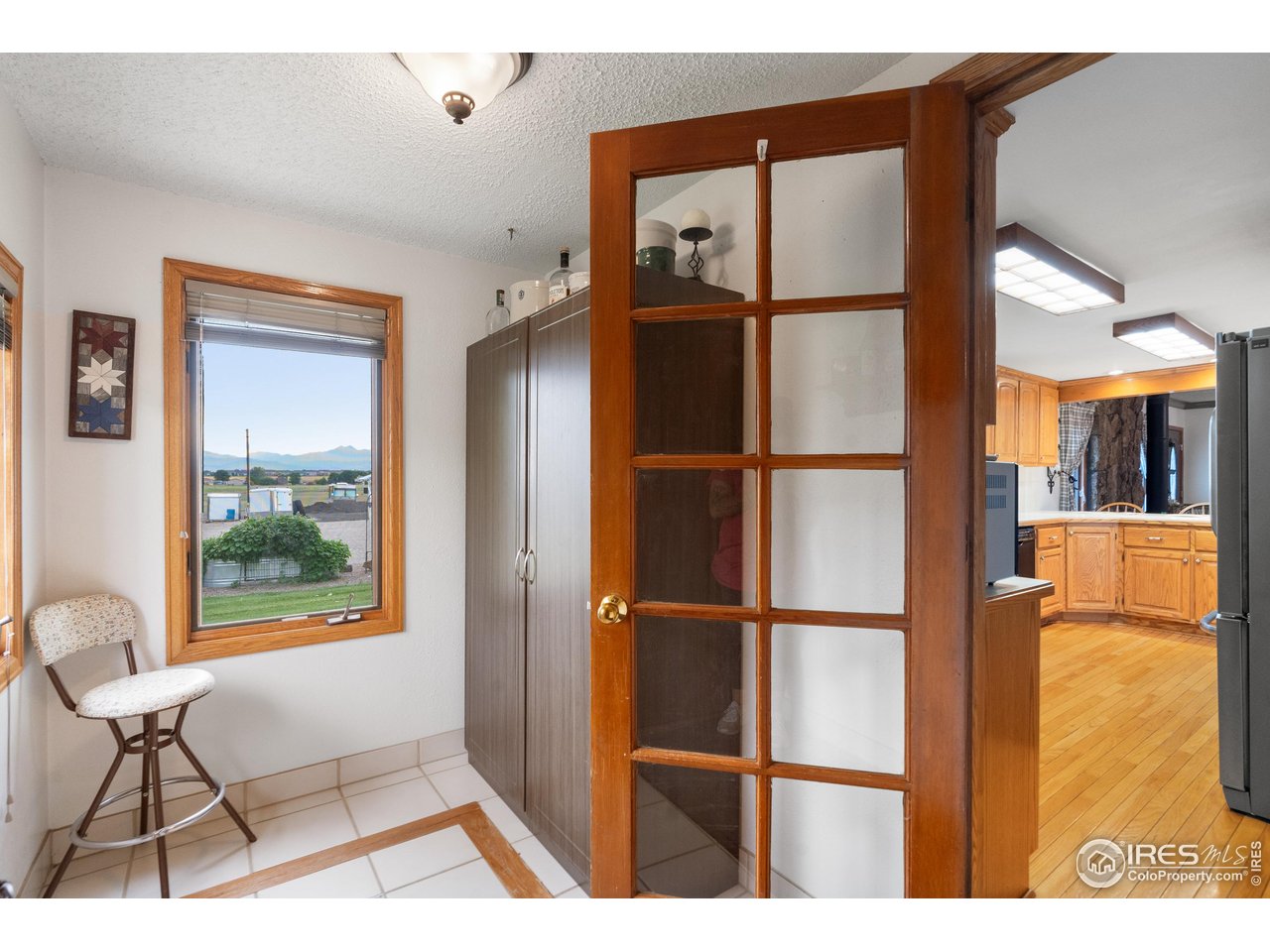South door entrance in mud room