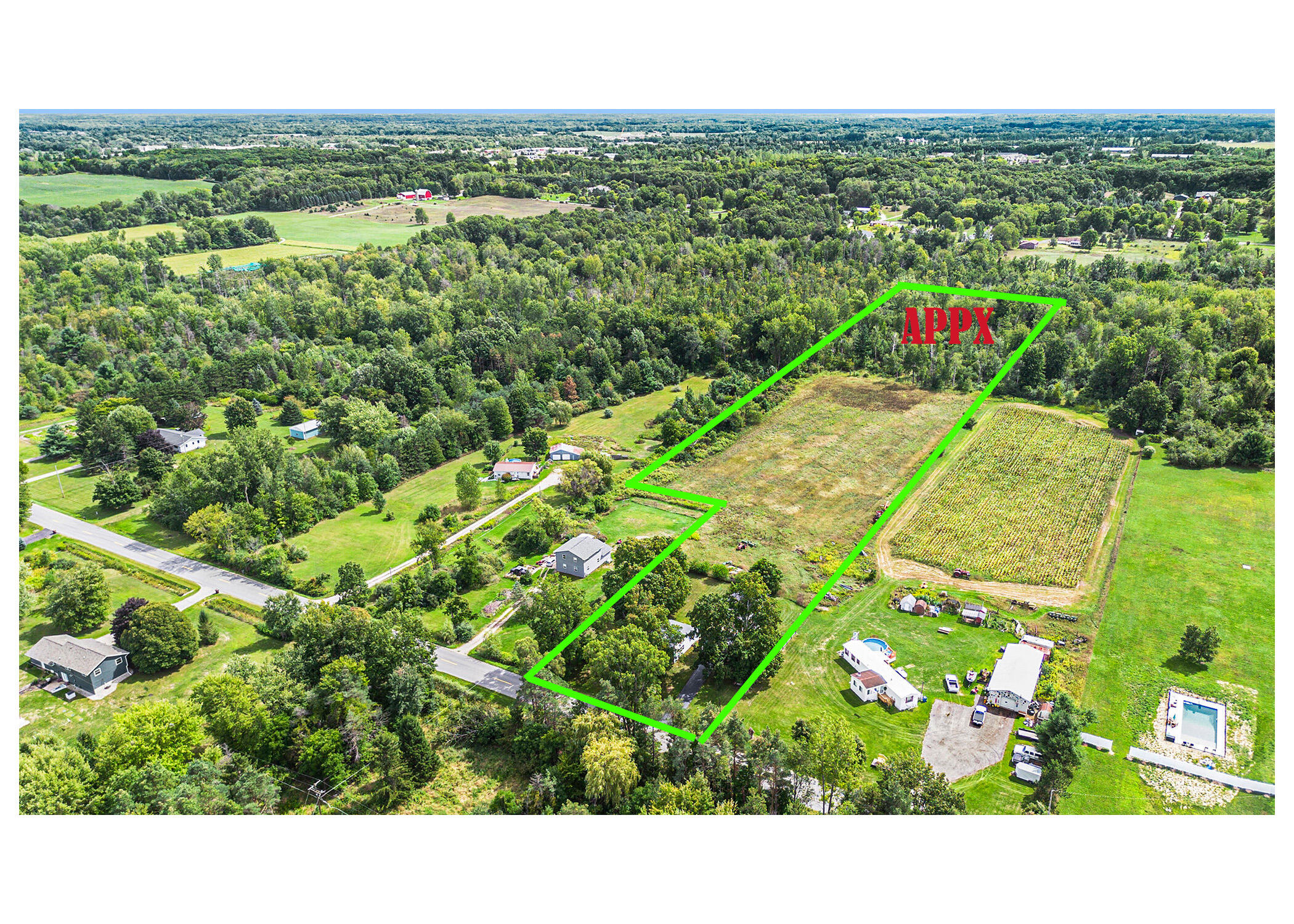 2980 18 Mile Road Northeast Cedar Springs, MI 49319 - Photo 23 of 26 aerial drone 2