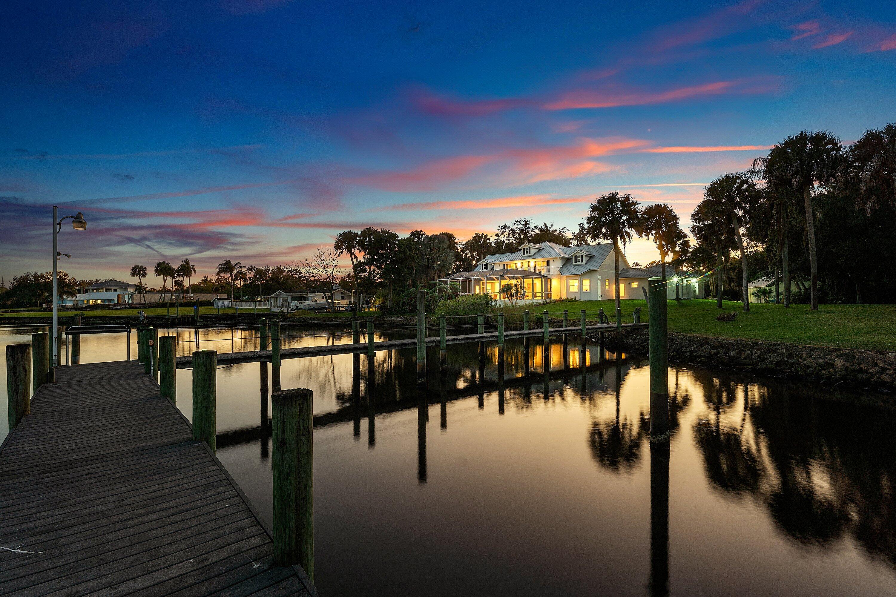 5855 Southwest Mapp Road Palm City, FL 34990 - Photo 46 of 60 45Night-Backview2
