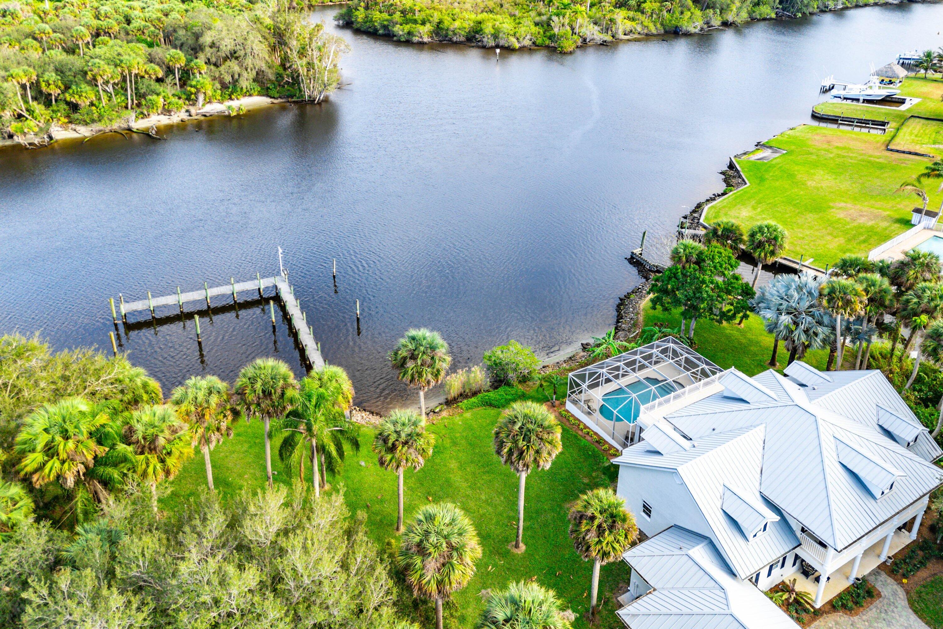 5855 Southwest Mapp Road Palm City, FL 34990 - Photo 54 of 60 55Day-HouseWaterAriel7