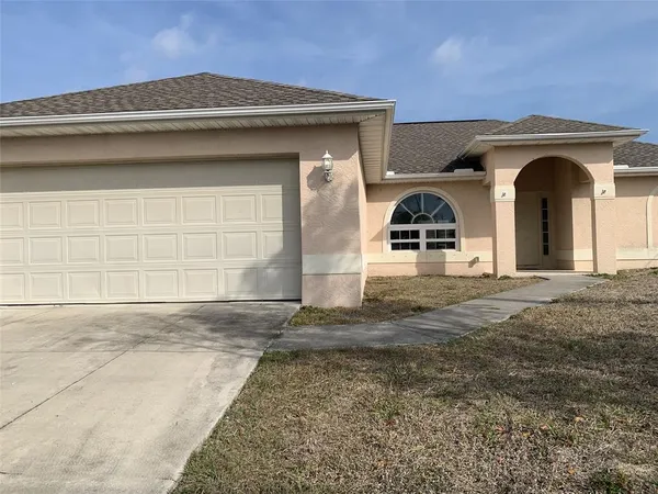 a front view of a house