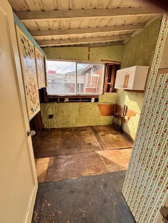 a room with storage and utility