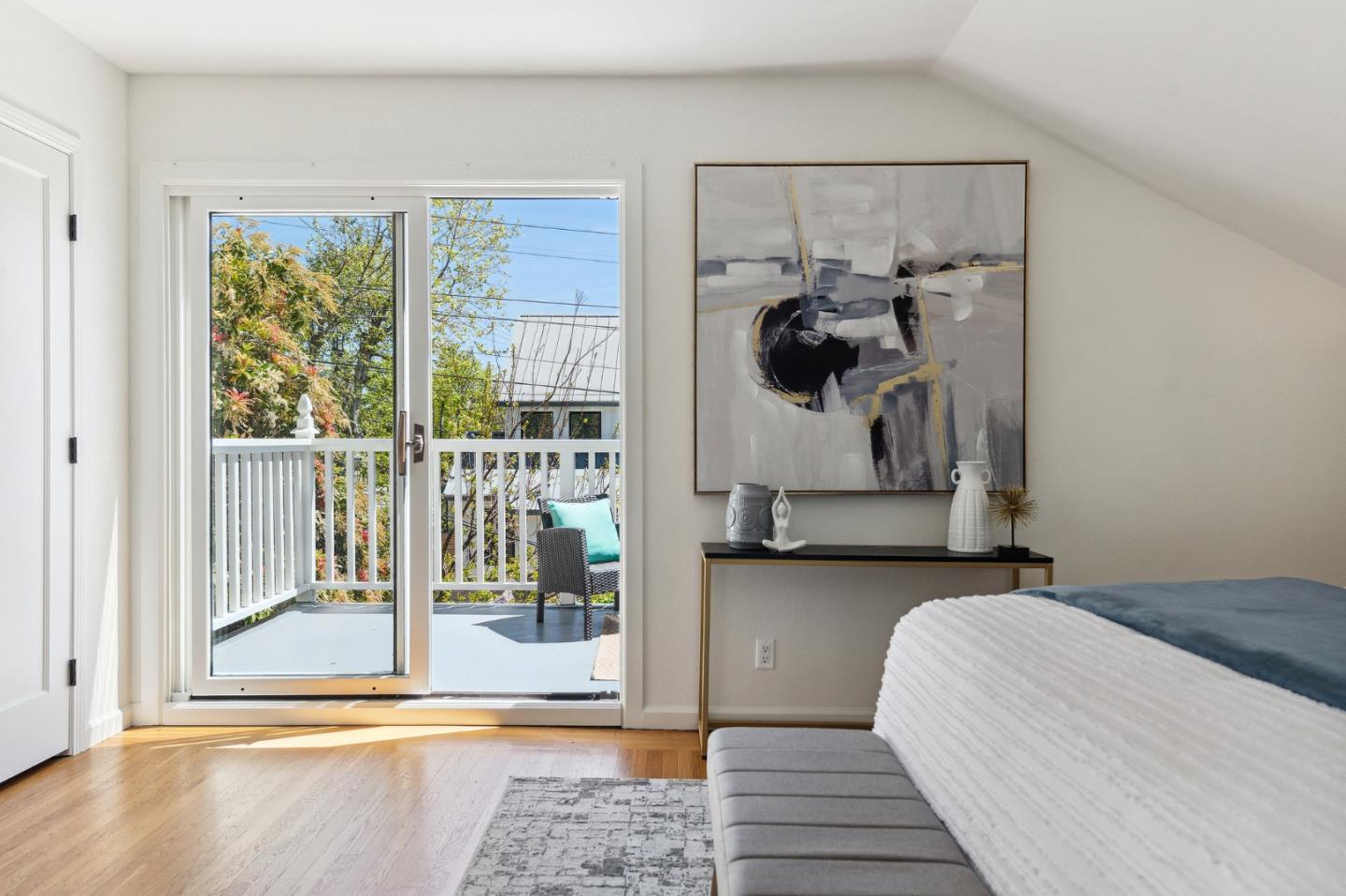 321 Bloomfield Road Burlingame, CA 94010 - Photo 24 of 45 a bedroom with a bed and window