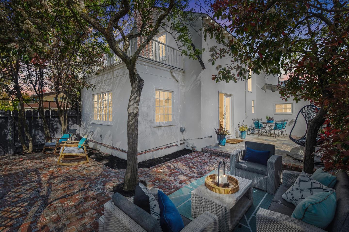 321 Bloomfield Road Burlingame, CA 94010 - Photo 45 of 45 a outdoor space with patio the couches and a dining table with chairs