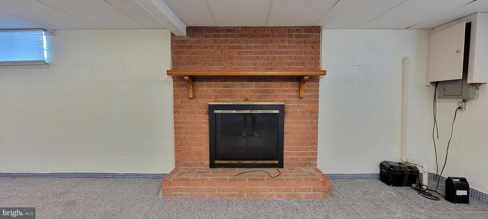 32 Center Street Boonsboro, MD 21713 - Photo 24 of 31 Wood Burning Brick Hearth Fireplace and Mantle
