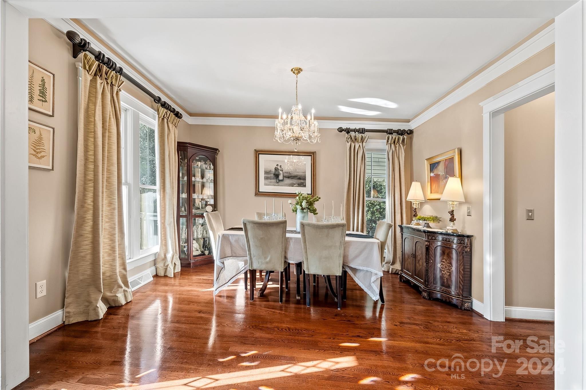 422 Bull Finch Bend Fort Mill, SC 29708 - Photo 5 of 48 a view of a dining room with furniture window and wooden floor