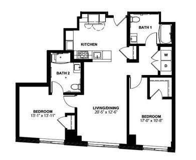 a picture of a bench in front of a wall