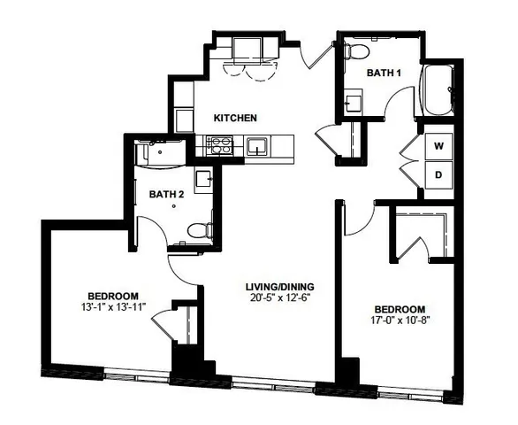 a picture of a bench in front of a wall