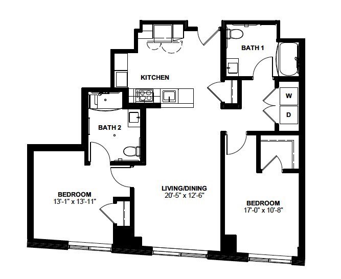 1 Canal Street, Unit 1021 Boston, MA 02114 - Photo 14 of 14 a picture of a bench in front of a wall