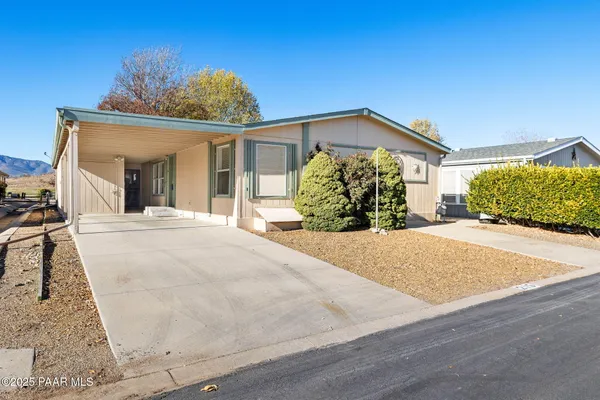 a view of a house with a outdoor space