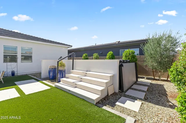 a view of a city with mountains in the background