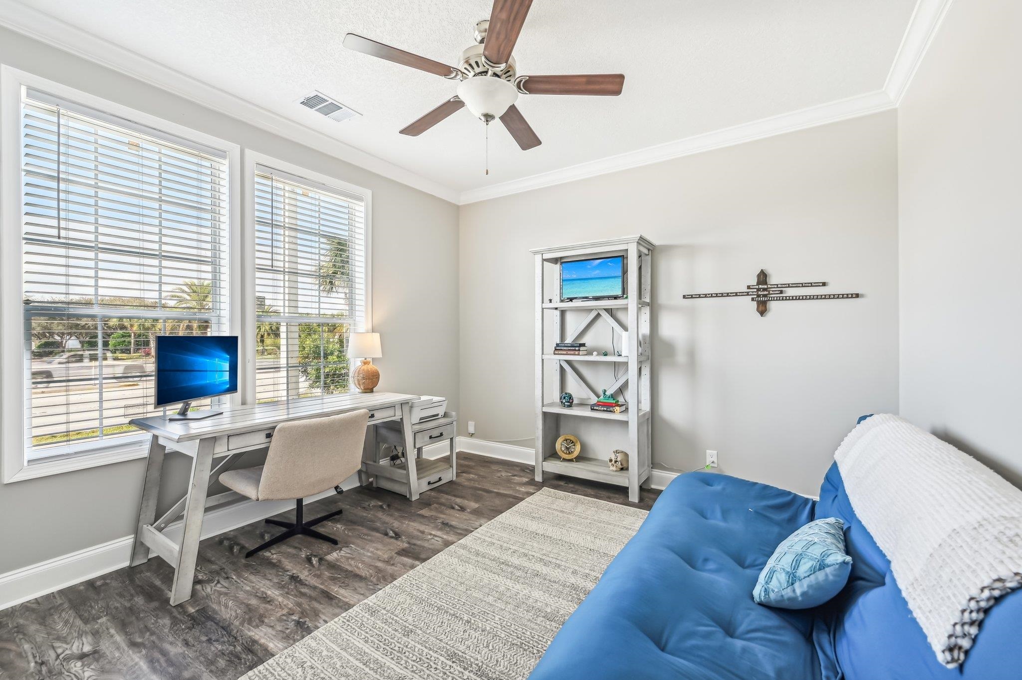 4954 A1A South St. Augustine, FL 32080 - Photo 28 of 42 a work room with furniture wooden floor and a window