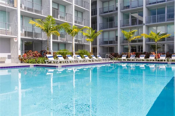 a view of water with outdoor space