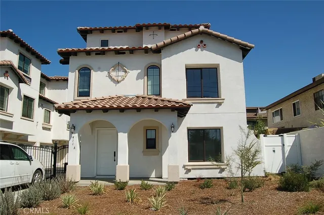 a front view of a house