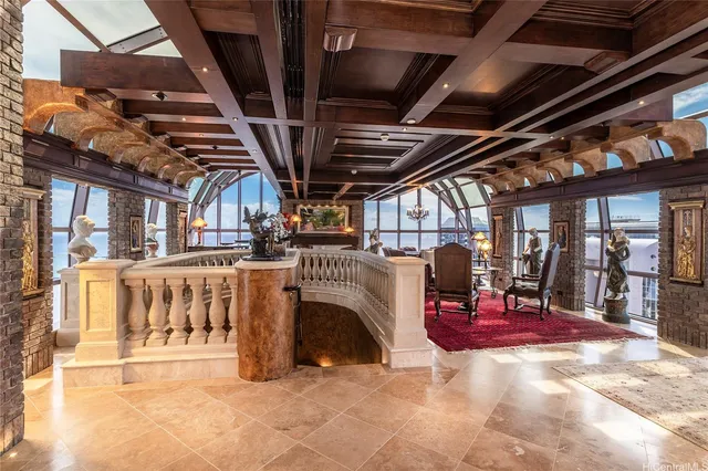 a view of a porch with furniture