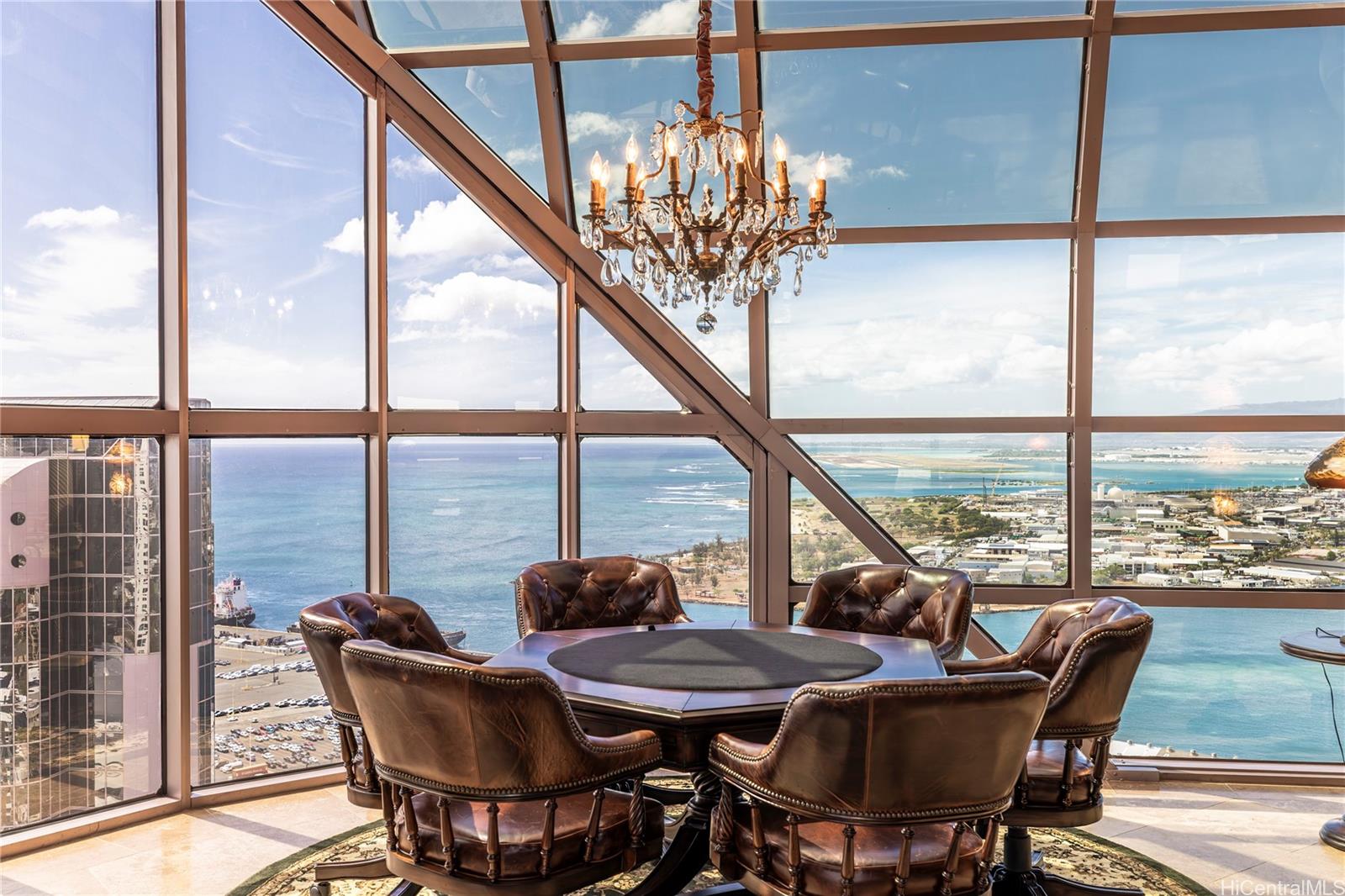 425 South Street, Unit 4501 Honolulu, HI 96813 - Photo 5 of 12 a view of a dining room with furniture window and outside view