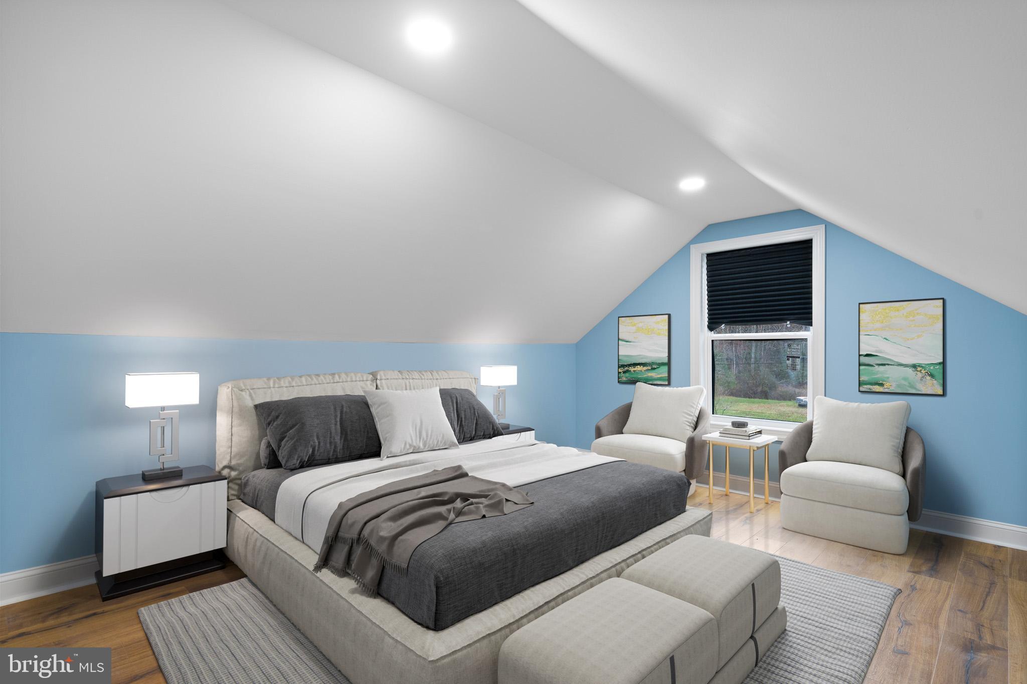 1370 Coster Road Lusby, MD 20657 - Photo 18 of 36 Upper level - Virtually Staged Primary Suite