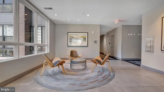 a view of a livingroom with furniture