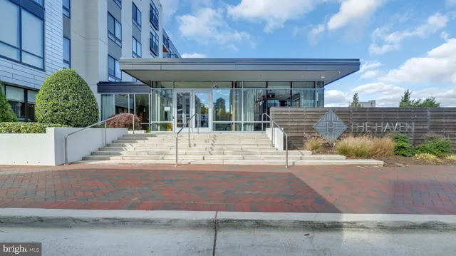 a view of a building with a outdoor space