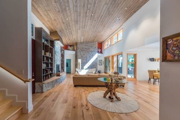 30 Arcadia Road Natick, MA 01760 - Photo 6 of 17 a view of hall way with furniture and hardwood floor