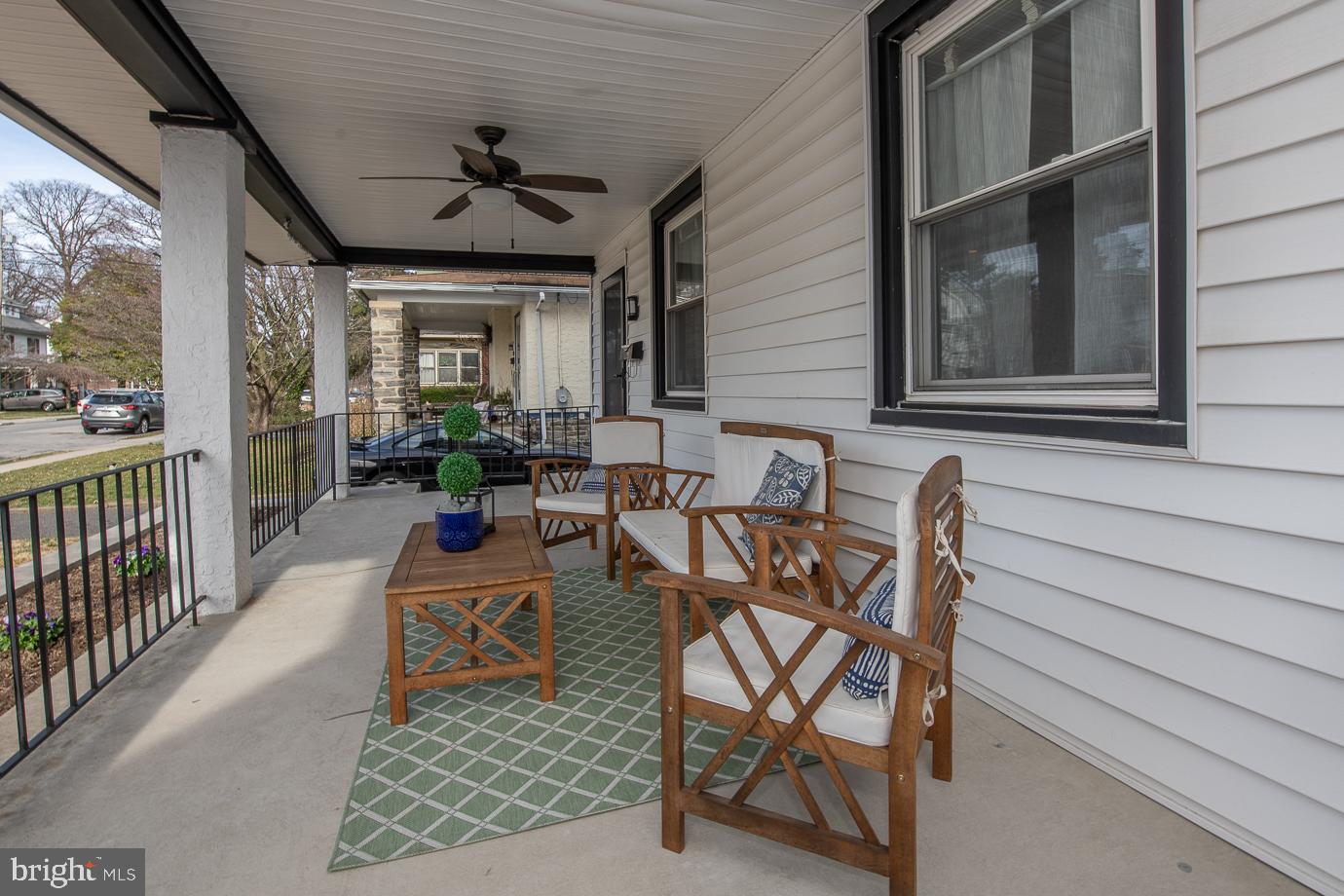 145 Grandview Road Ardmore, PA 19003 - Photo 2 of 26 Front Porch with gated entry on both sides