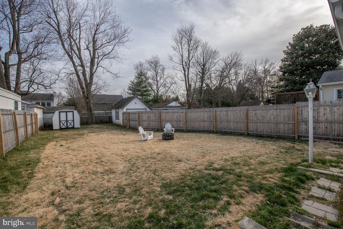 145 Grandview Road Ardmore, PA 19003 - Photo 24 of 26 Back Yard with shed and detached garage