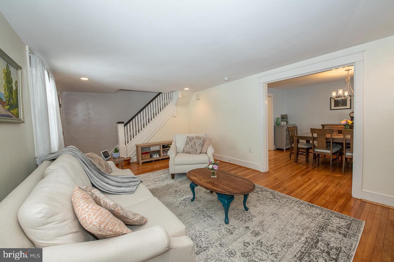 145 Grandview Road Ardmore, PA 19003 - Photo 5 of 26 Living Room flows into the Dining Room