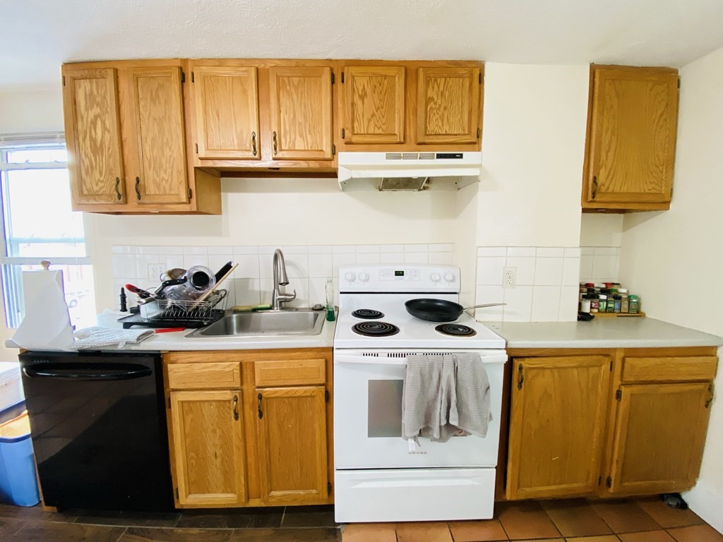 48 Allston Street, Unit 2 Boston, MA 02134 - Photo 17 of 24 a kitchen with a sink a stove and cabinets