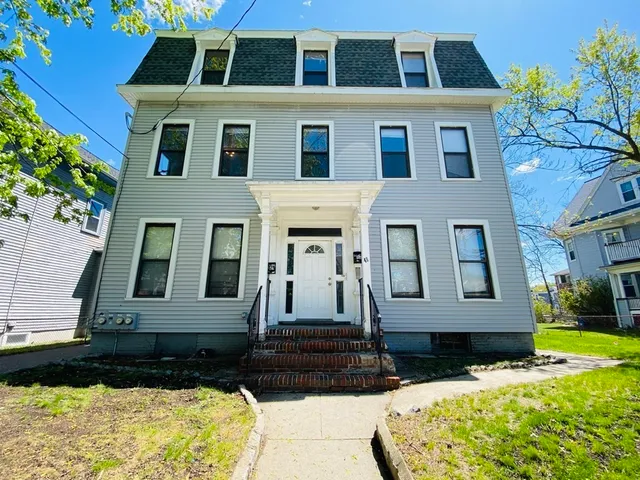 a front view of a house