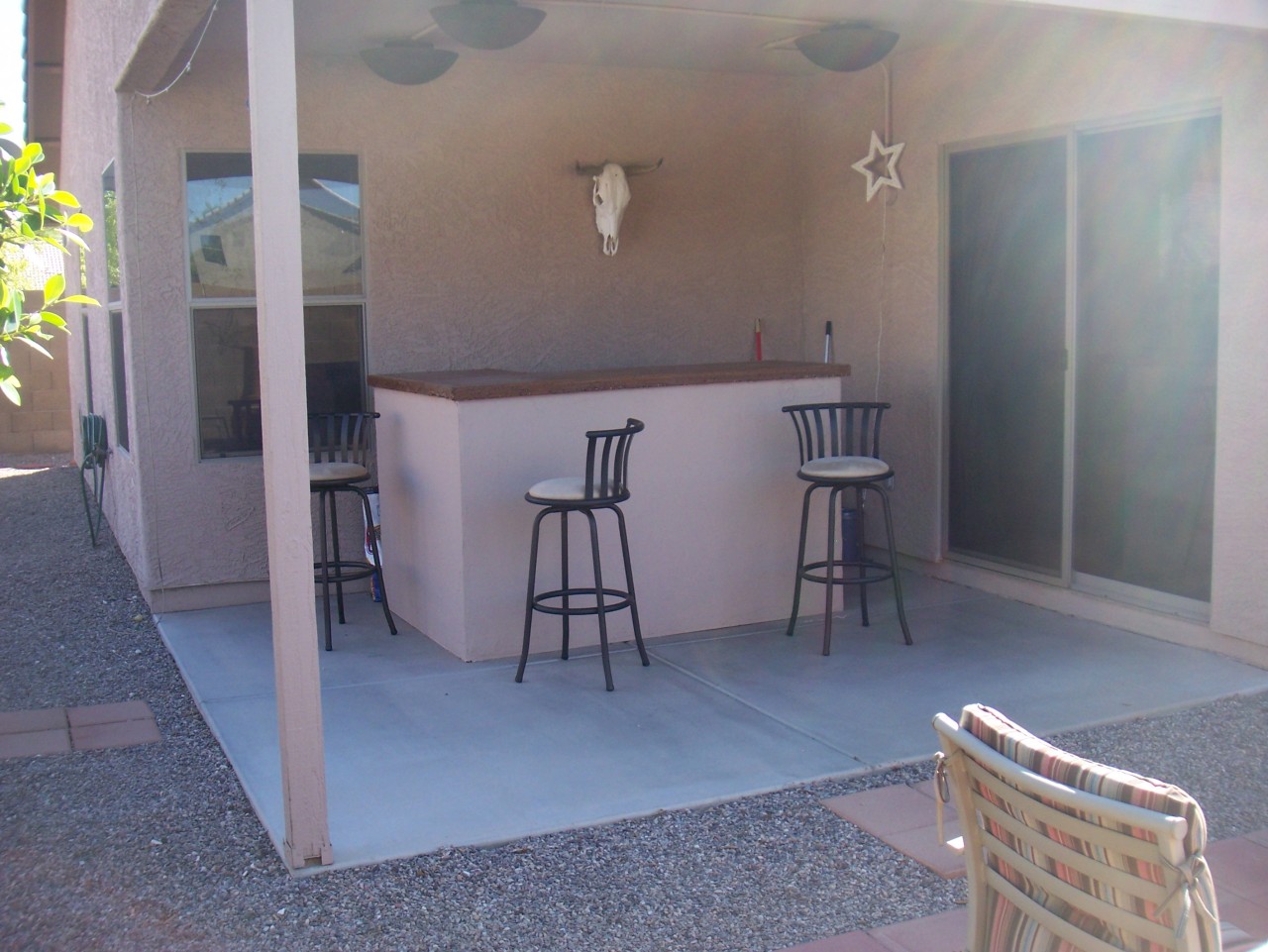 3871 South Chaparral Road Apache Junction, AZ 85119 - Photo 11 of 14 COVERED PATIO W/BAR