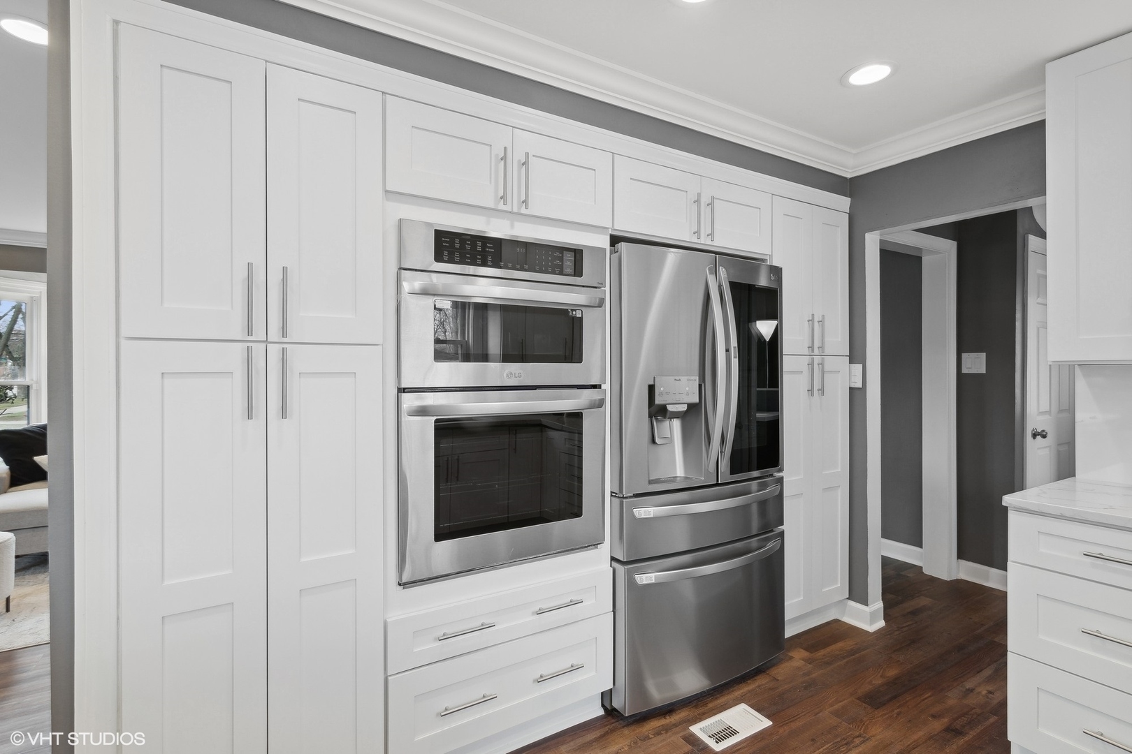 8501 Harding Avenue Skokie, IL 60076 - Photo 13 of 37 a kitchen with stainless steel appliances and refrigerator