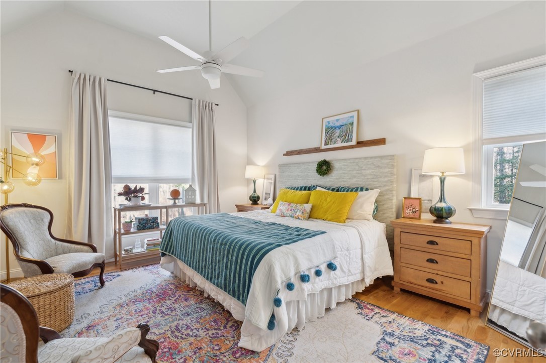 13279 Hanover Courthouse Road Hanover, VA 23069 - Photo 18 of 50 Bedroom featuring ceiling fan, lofted ceiling, and