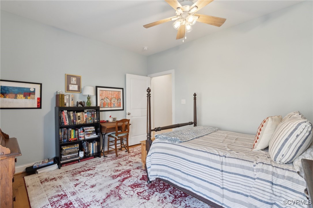13279 Hanover Courthouse Road Hanover, VA 23069 - Photo 27 of 50 Bedroom featuring ceiling fan, baseboards, and woo